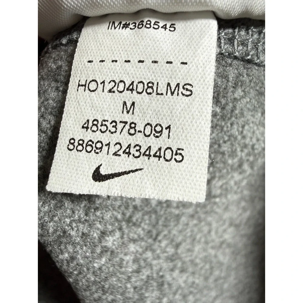 Nike Pro Dri Fit Sweater Womens Medium Gray mock neck 485378-091